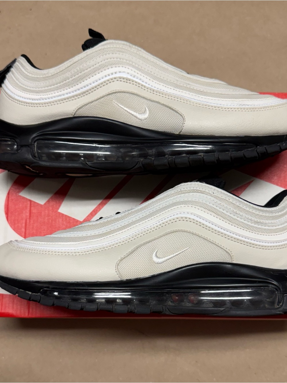 Nike Air Max 97 White Black Men’s size 11 running shoes Rare!